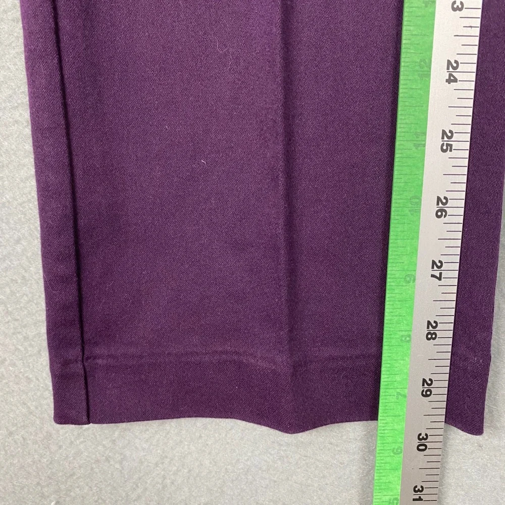 Croft & Barrow Effortless Stretch Mid Rise Bootcut Pants Womens 8 Purple NWT - Picture 11 of 12
